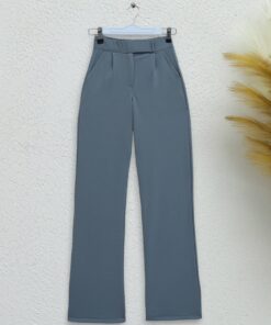 Lycra Pants with Velcro Waist -Grey