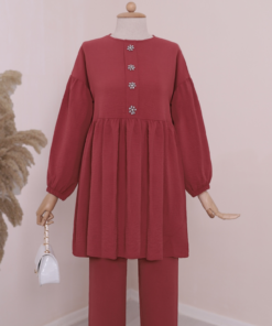 Elastic Sleeves and Stone Detailed Ayrobin Suit -G.Kurusu